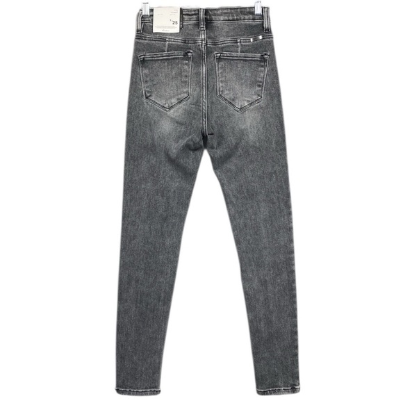 NEW Kancan High Rise Super Skinny Grey Jean Size 3 / 25 - Picture 4 of 8